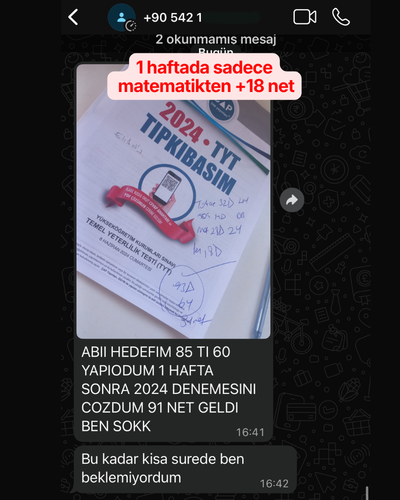 Öğrenci mesajı