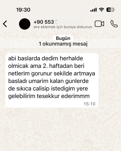 Öğrenci mesajı