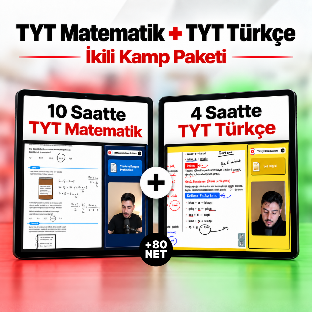 Matematik/Türkçe 14 Saat İNDİRİMLİ PAKET